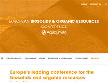 Tablet Screenshot of european-biosolids.com
